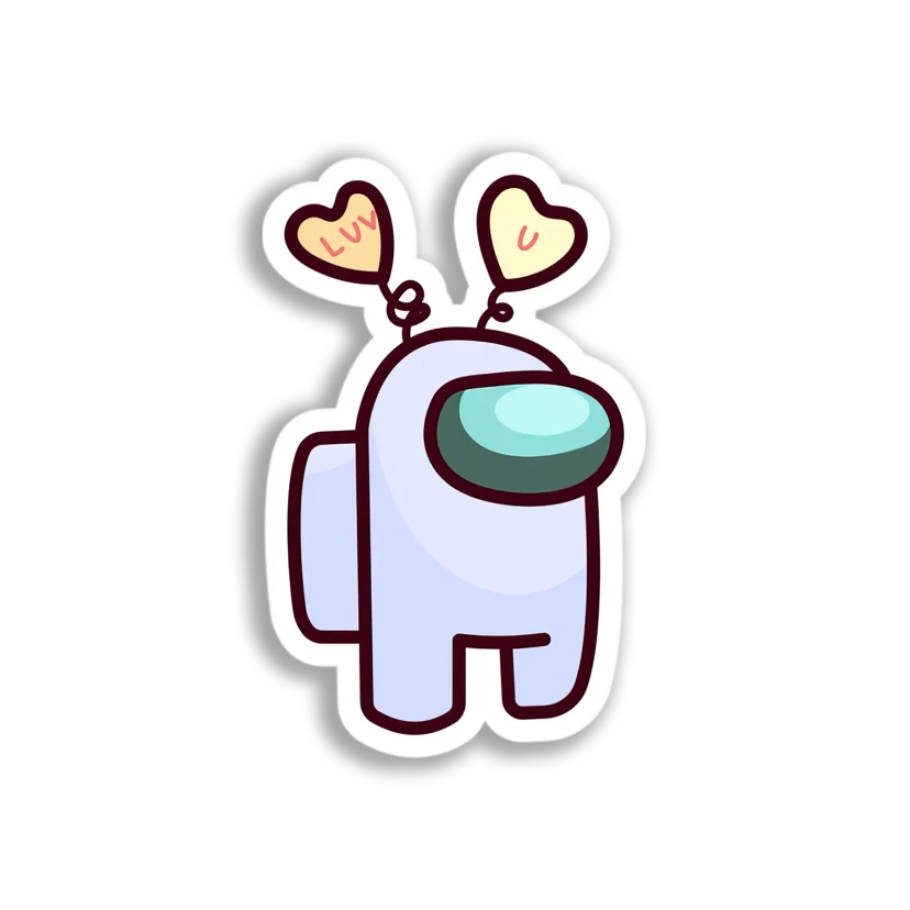 Lovely Among Us Crewmate Sticker