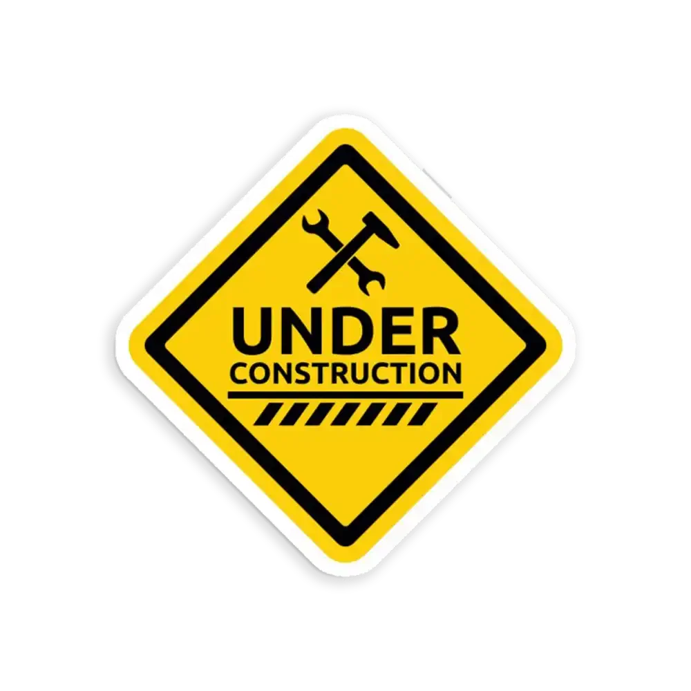 Under Construction Sticker