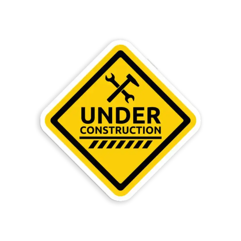 Under Construction Sticker