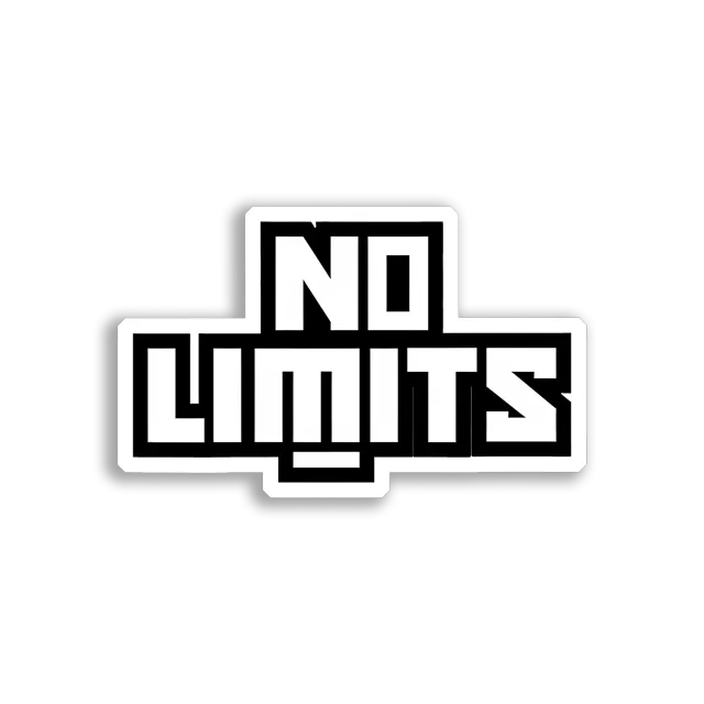 No Limits Break the Boundaries Car Sticker