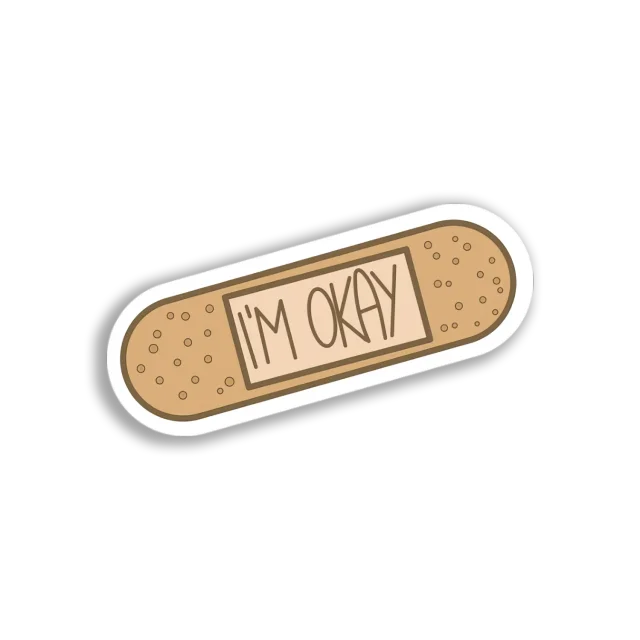 I'm Okay Bandage Sticker