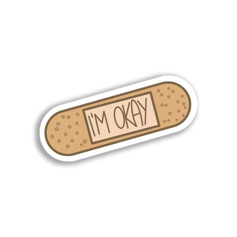 I'm Okay Bandage Sticker