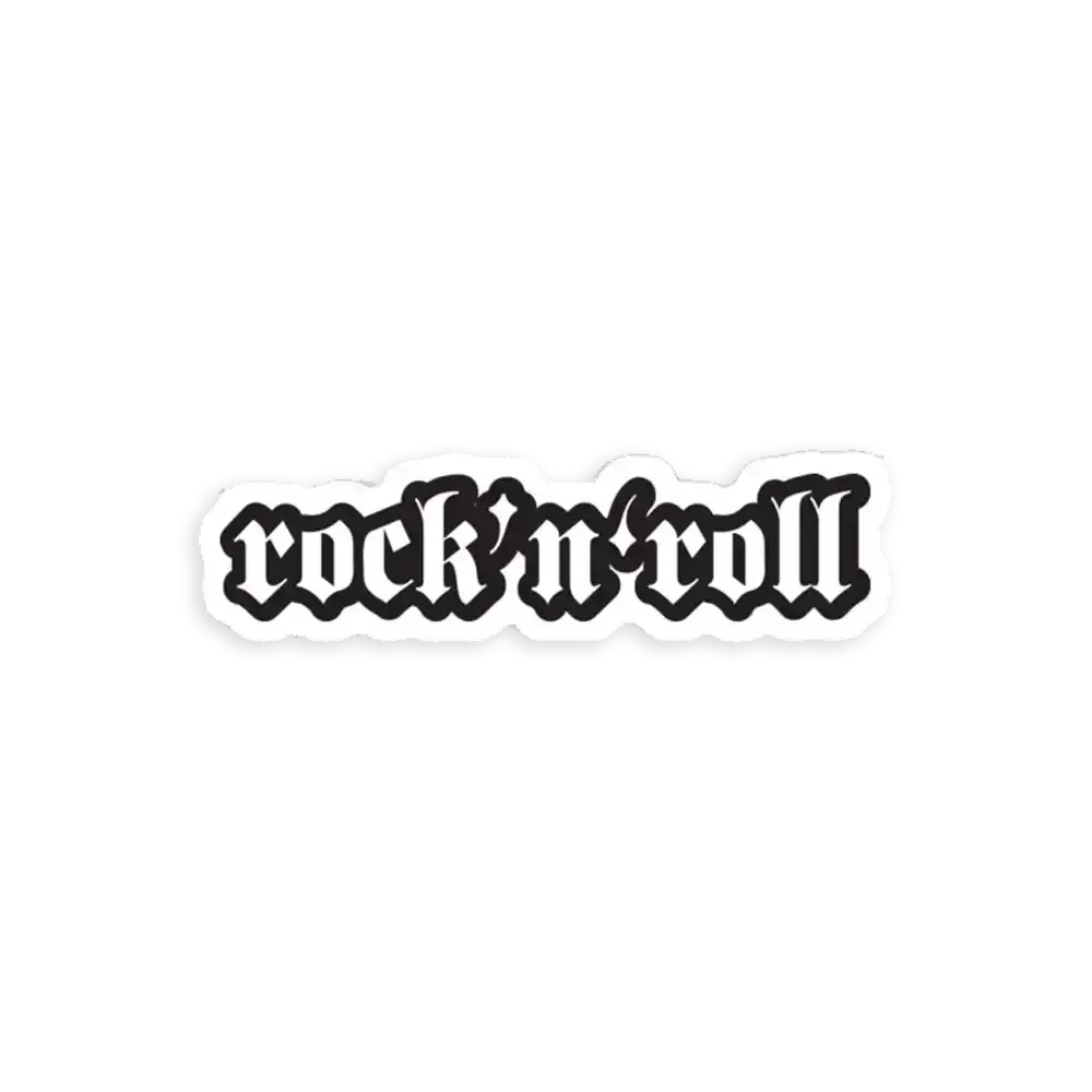 Rock and Roll - Cool Motorcycle Or Rock Car Sticker