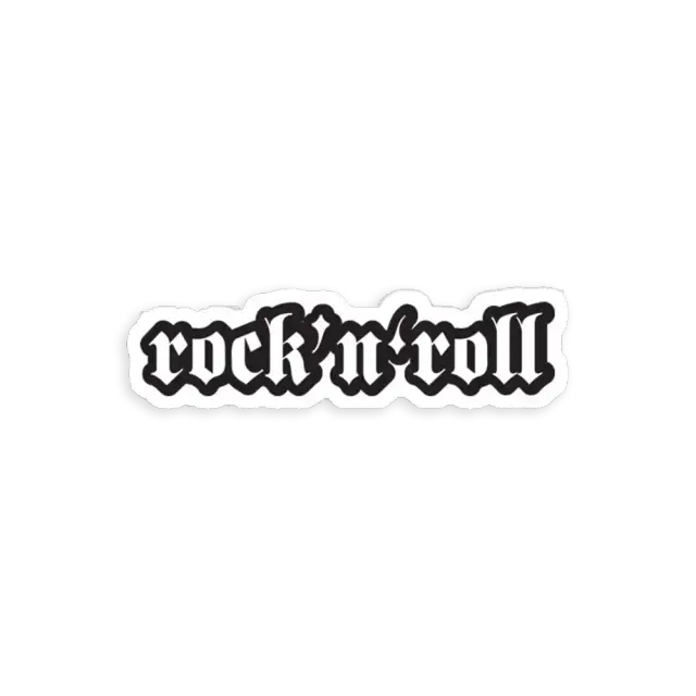 Rock and Roll - Cool Motorcycle Or Rock Car Sticker