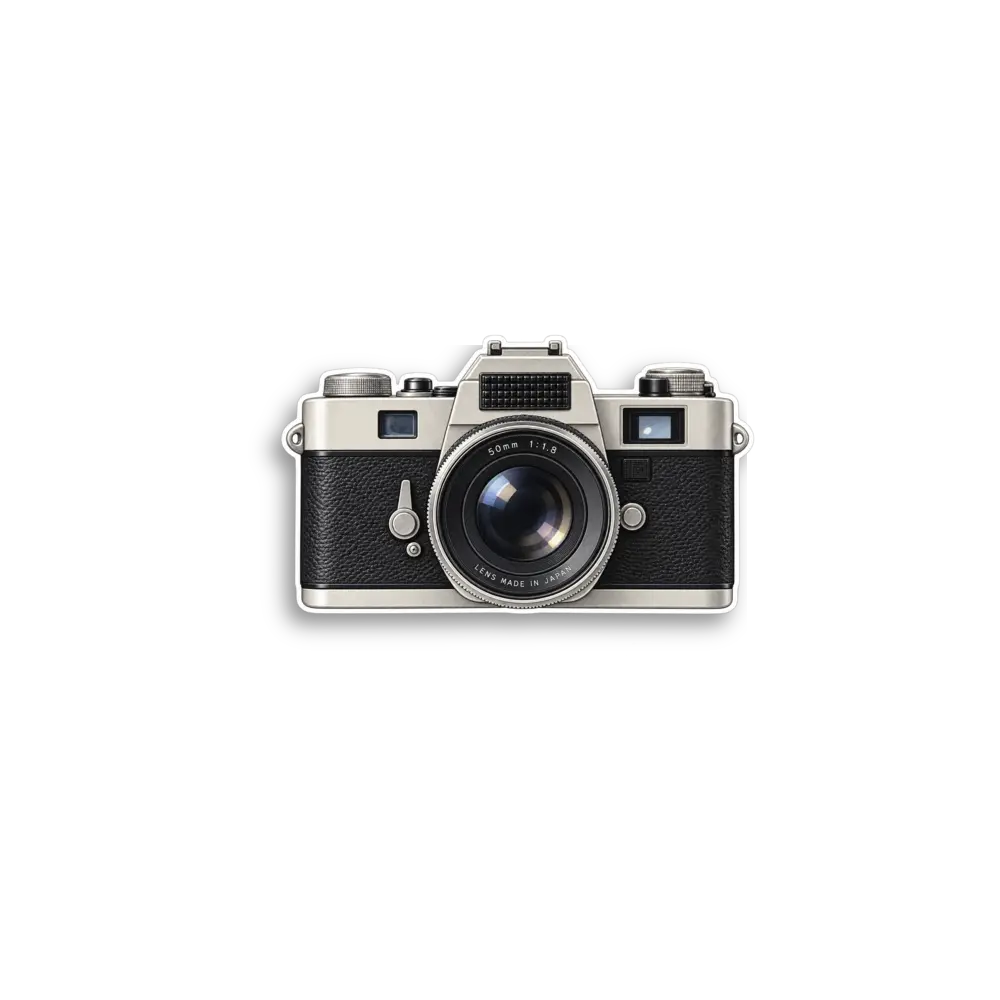 Vintage Film Camera Sticker