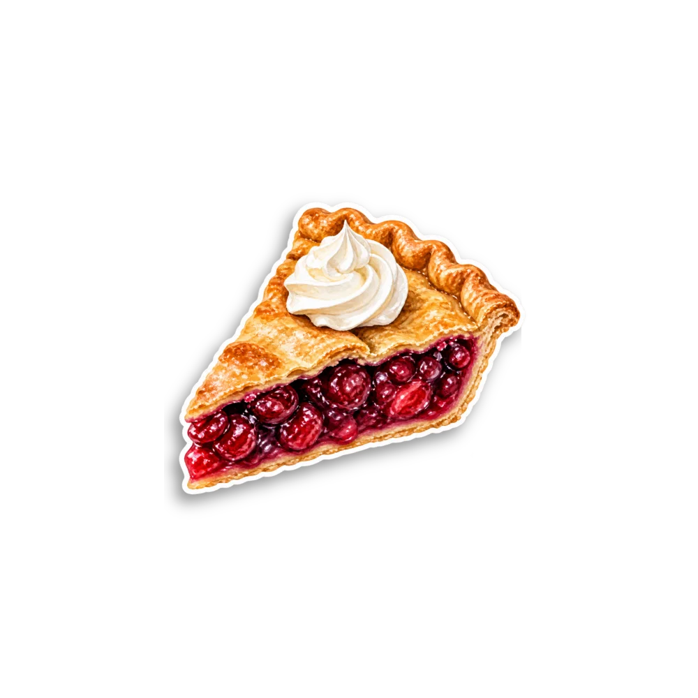 Cherry Pie Slice Sticker