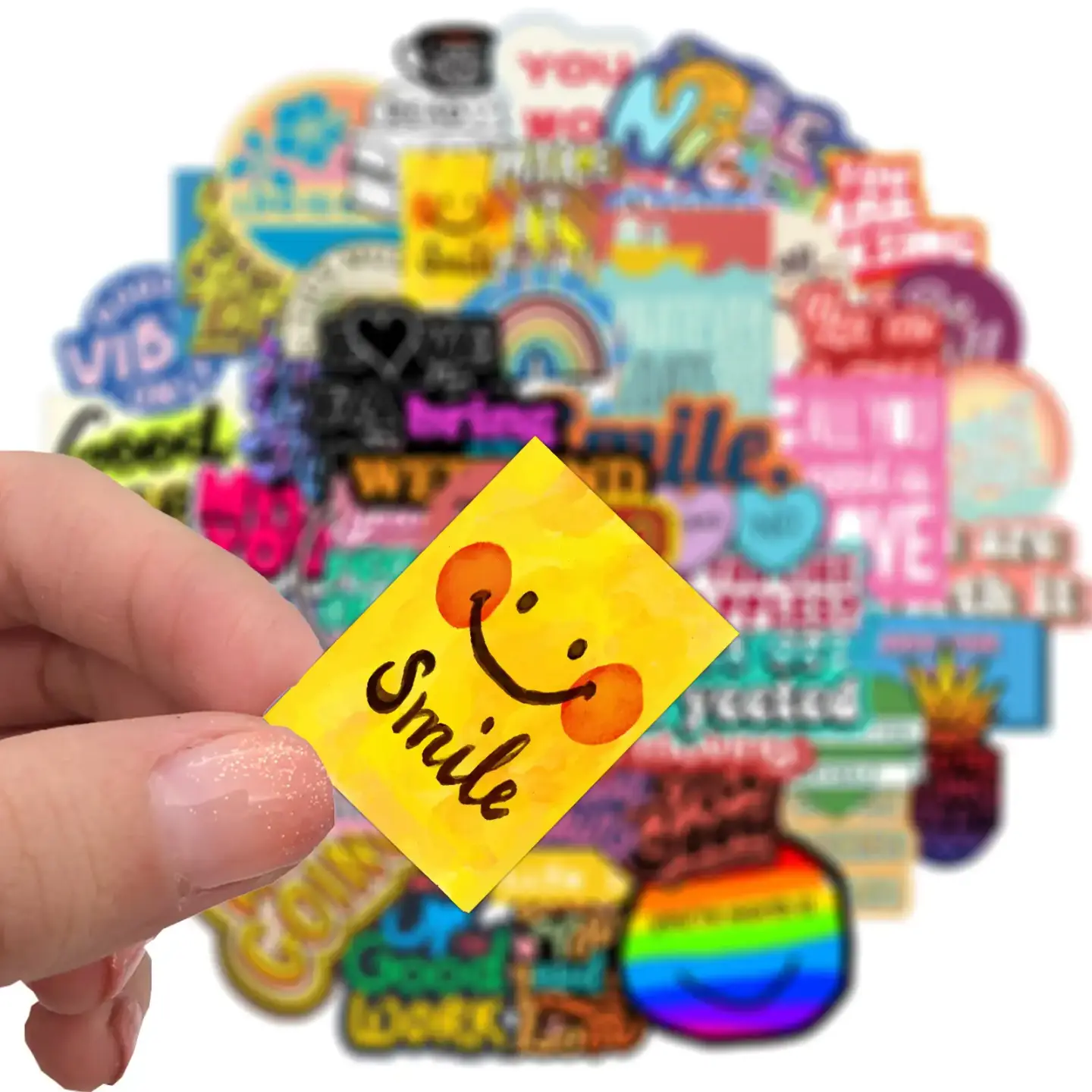Motivational Phrases Sticker Quotes Pack of 50