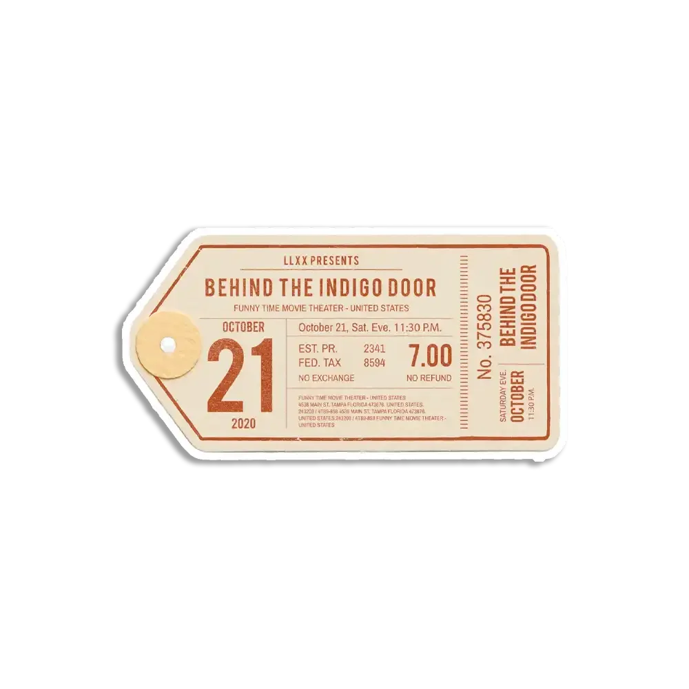 Vintage Clothing Label Sticker