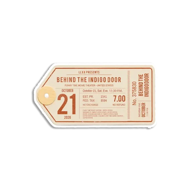 Vintage Clothing Label Sticker
