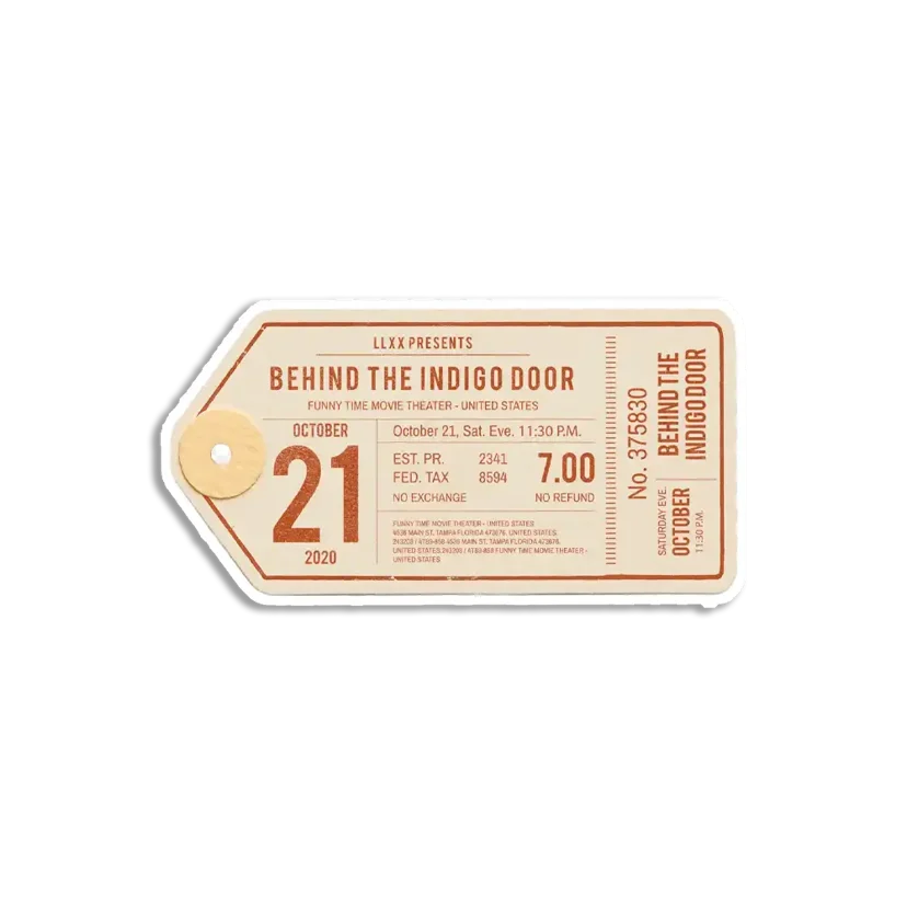 Vintage Clothing Label Sticker