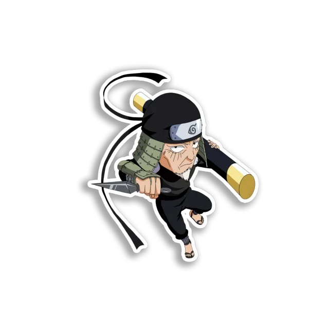 Chiyo's Ninja Action Sticker