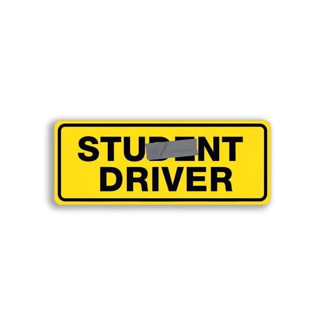 Stunt Driver Sign Car Sticker