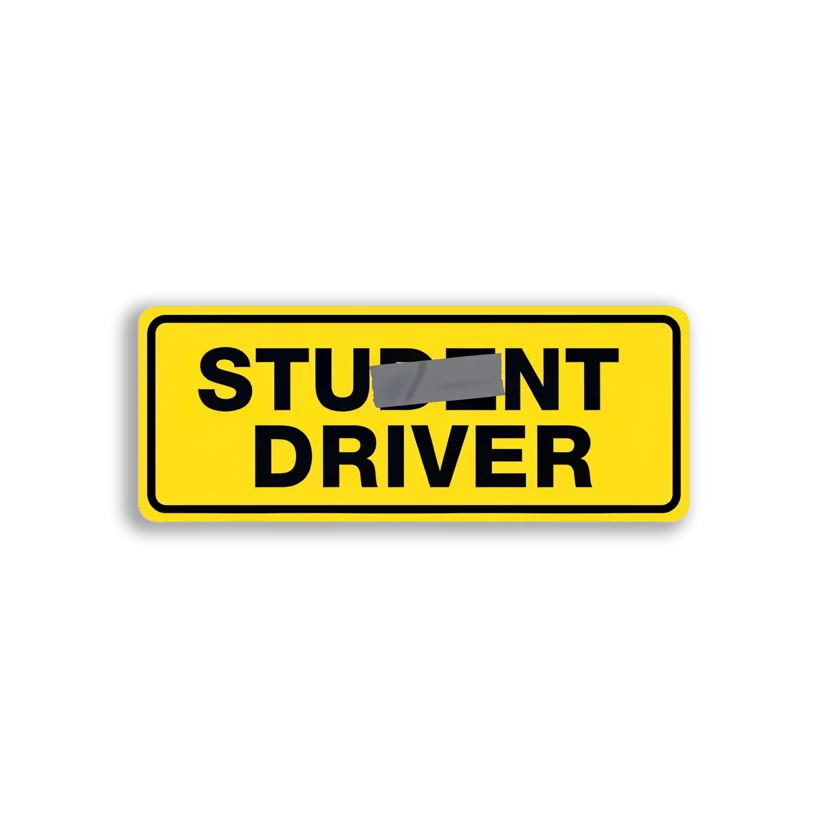 Stunt Driver Sign Car Sticker