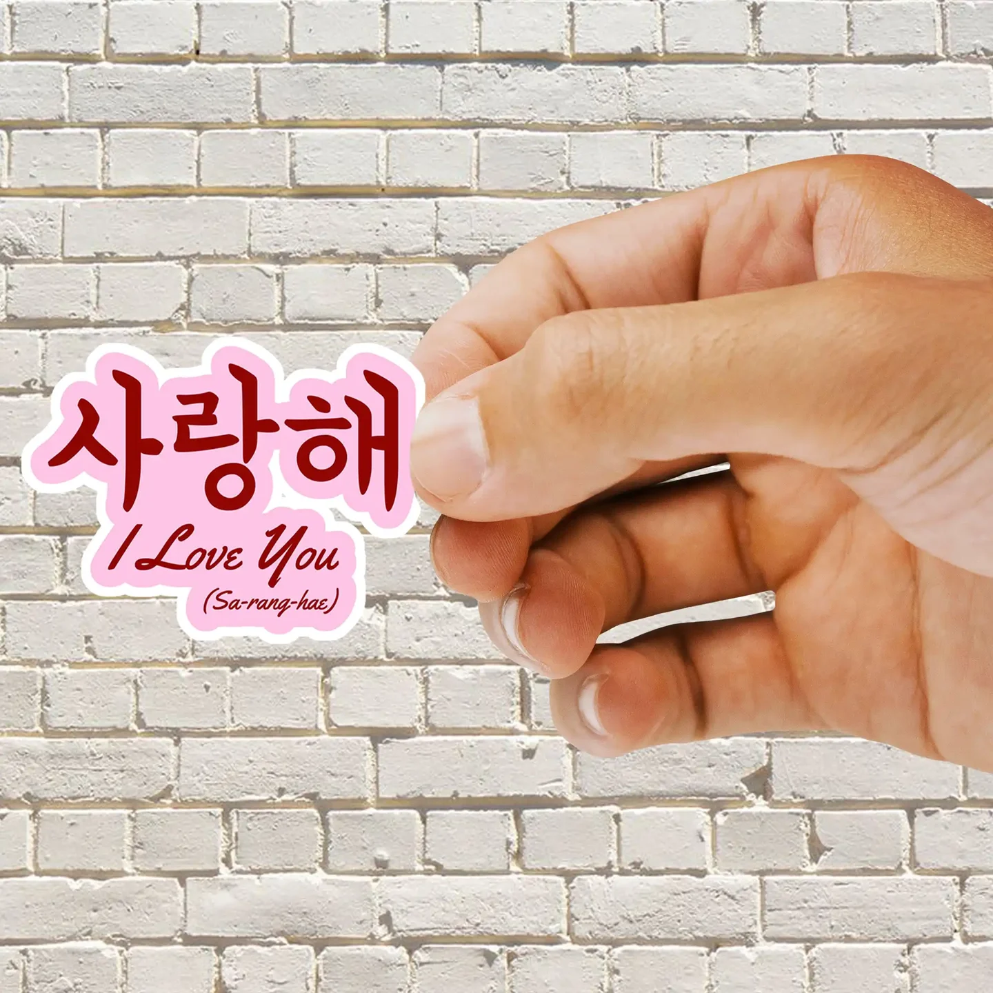 I Love You Saranghae Korean Sticker