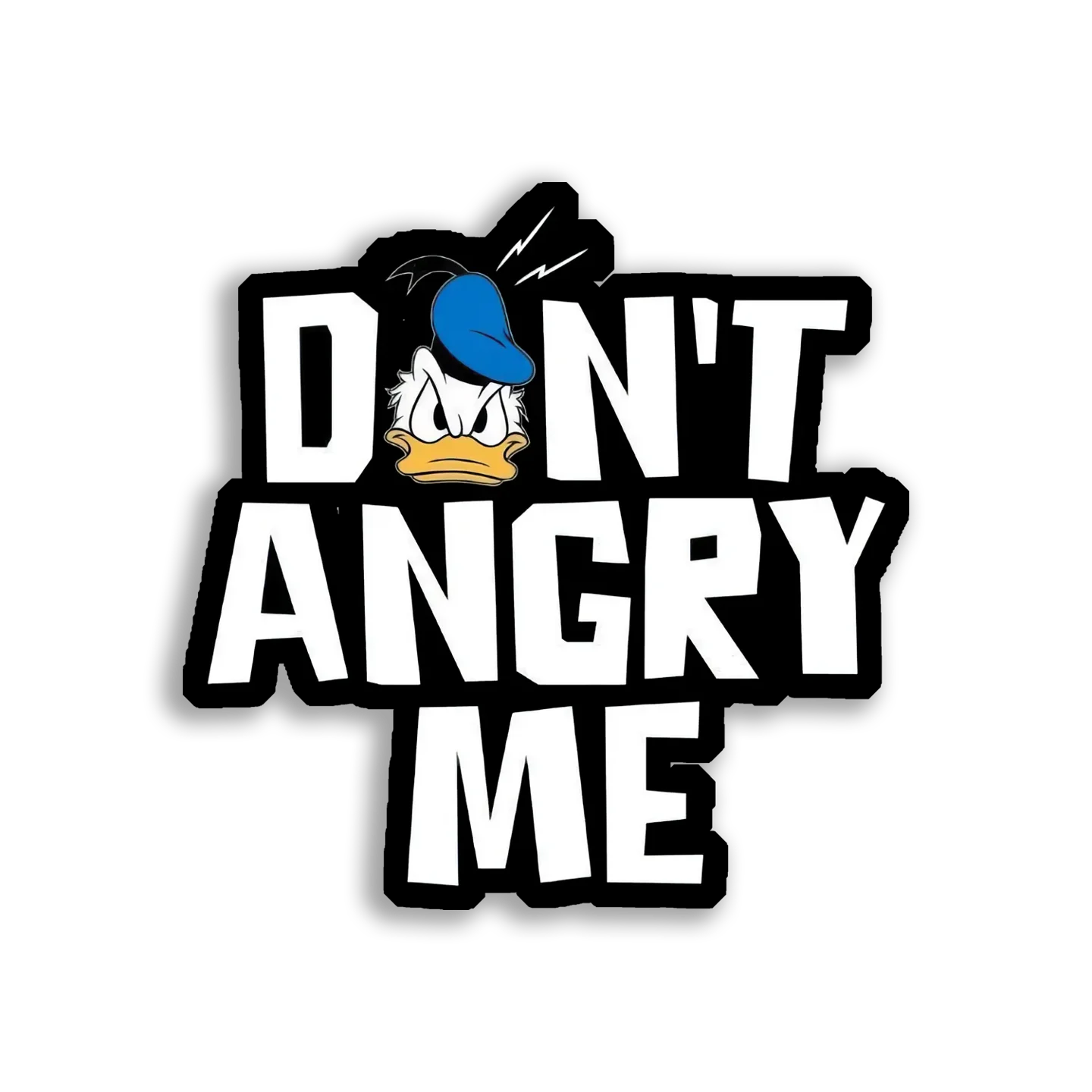 Don't Angry Me, Donald Duck Sticker