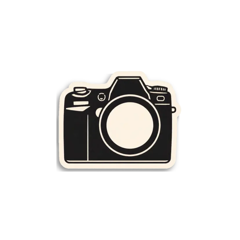 Vintage Camera Sticker