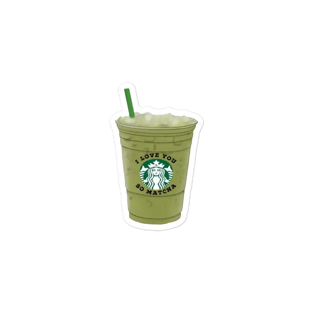 I love you so matcha Sticker