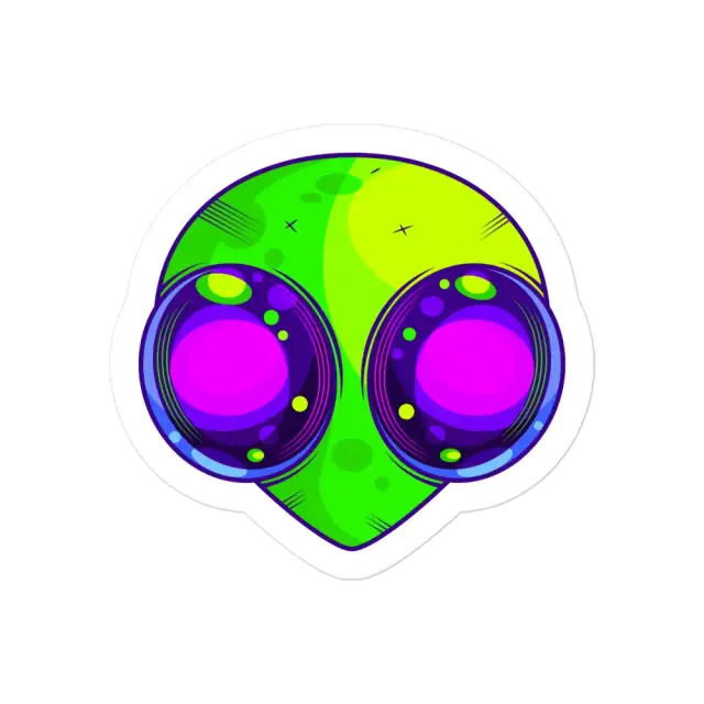 Big Eyed Alien Sticker