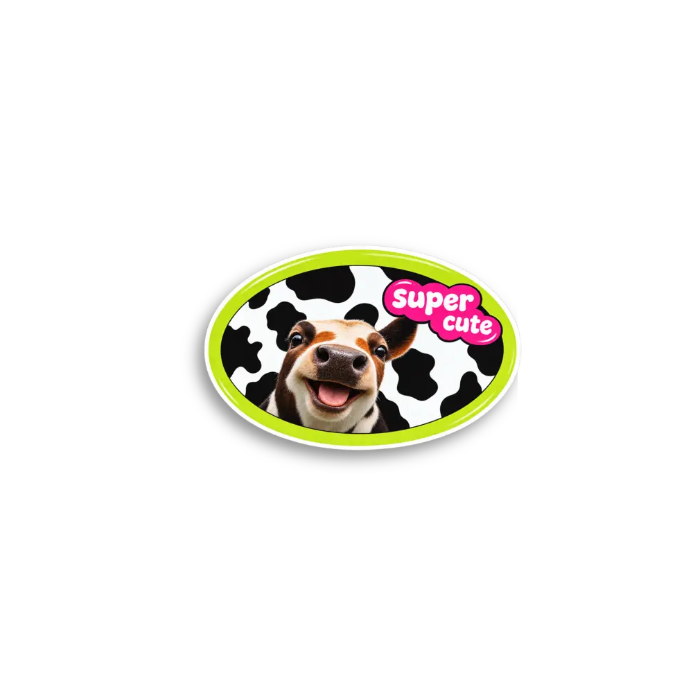 Super Cute Cow Sticker