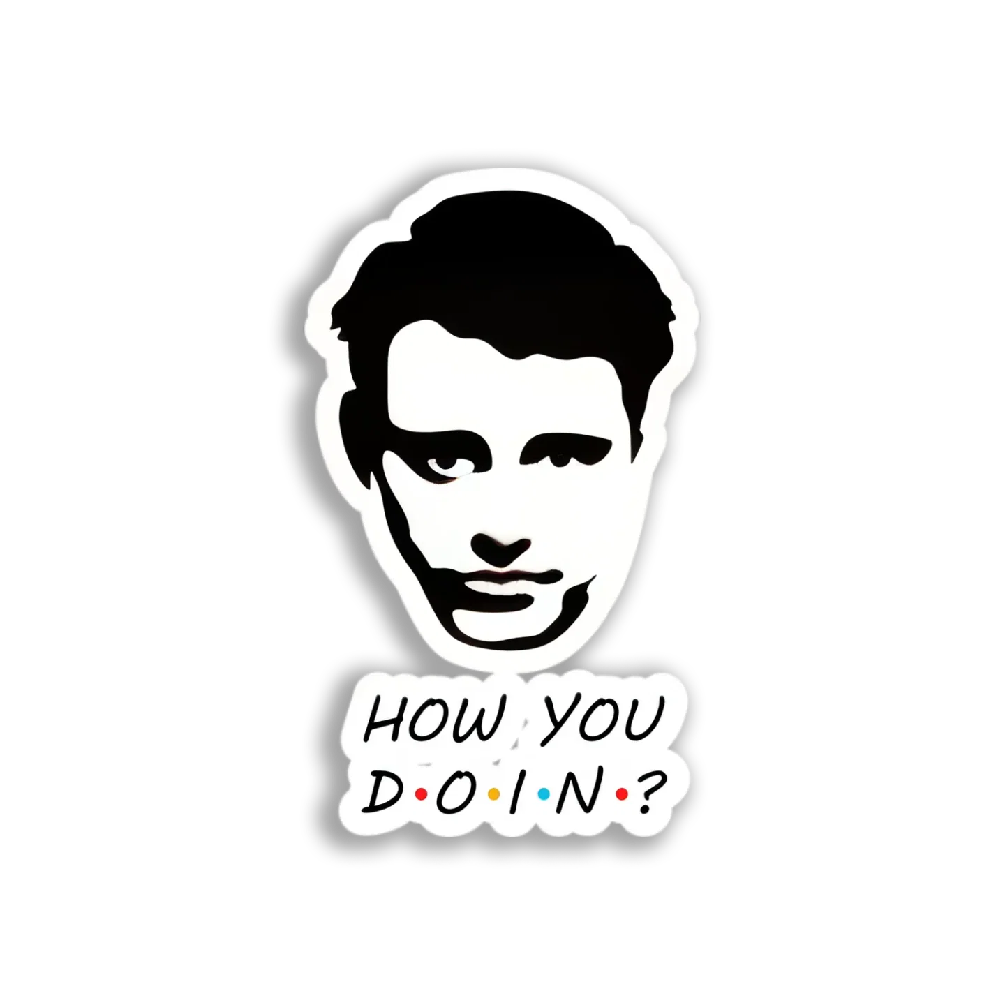 Joey Tribbiani Portrait Sticker