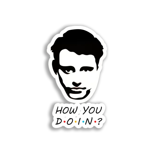 Joey Tribbiani Portrait Sticker