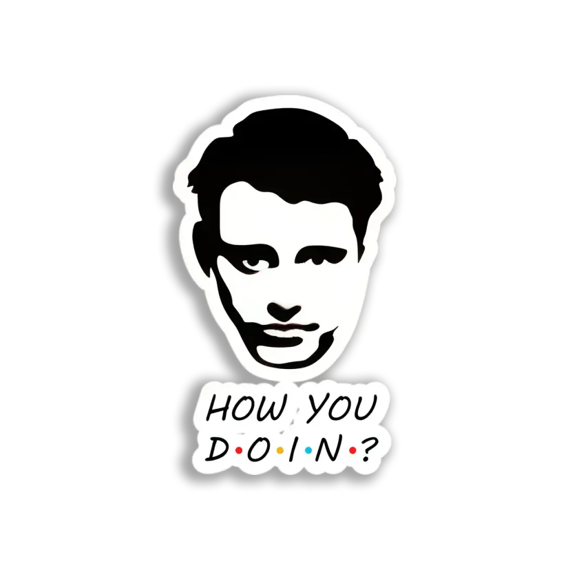 Joey Tribbiani Portrait Sticker