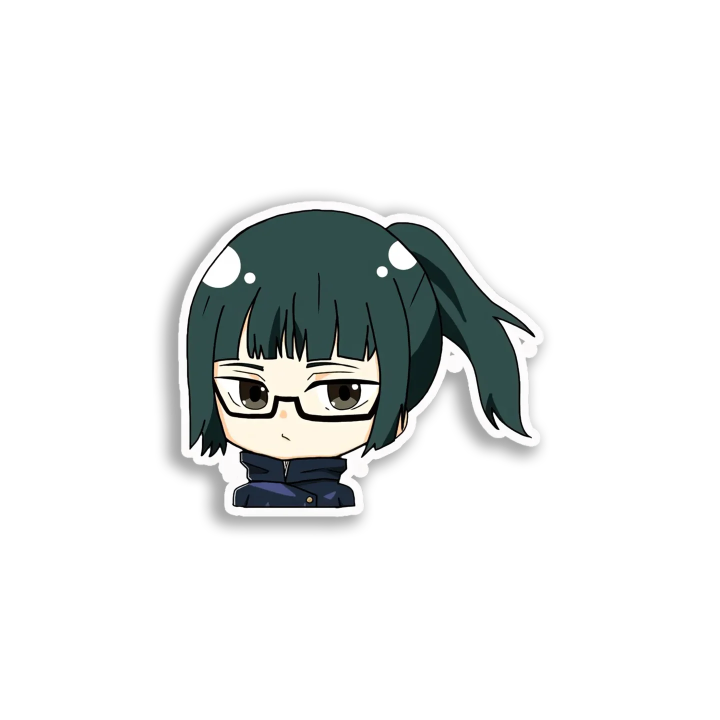 Anime Girl Glasses Chibi Sticker