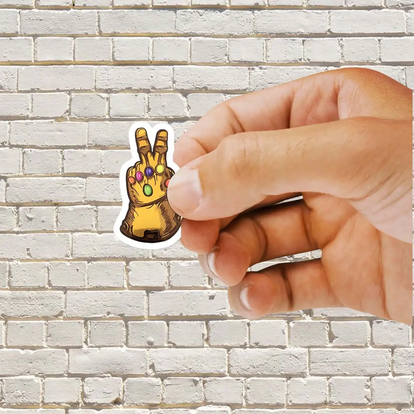The Infinity Gauntlet Peace Sticker