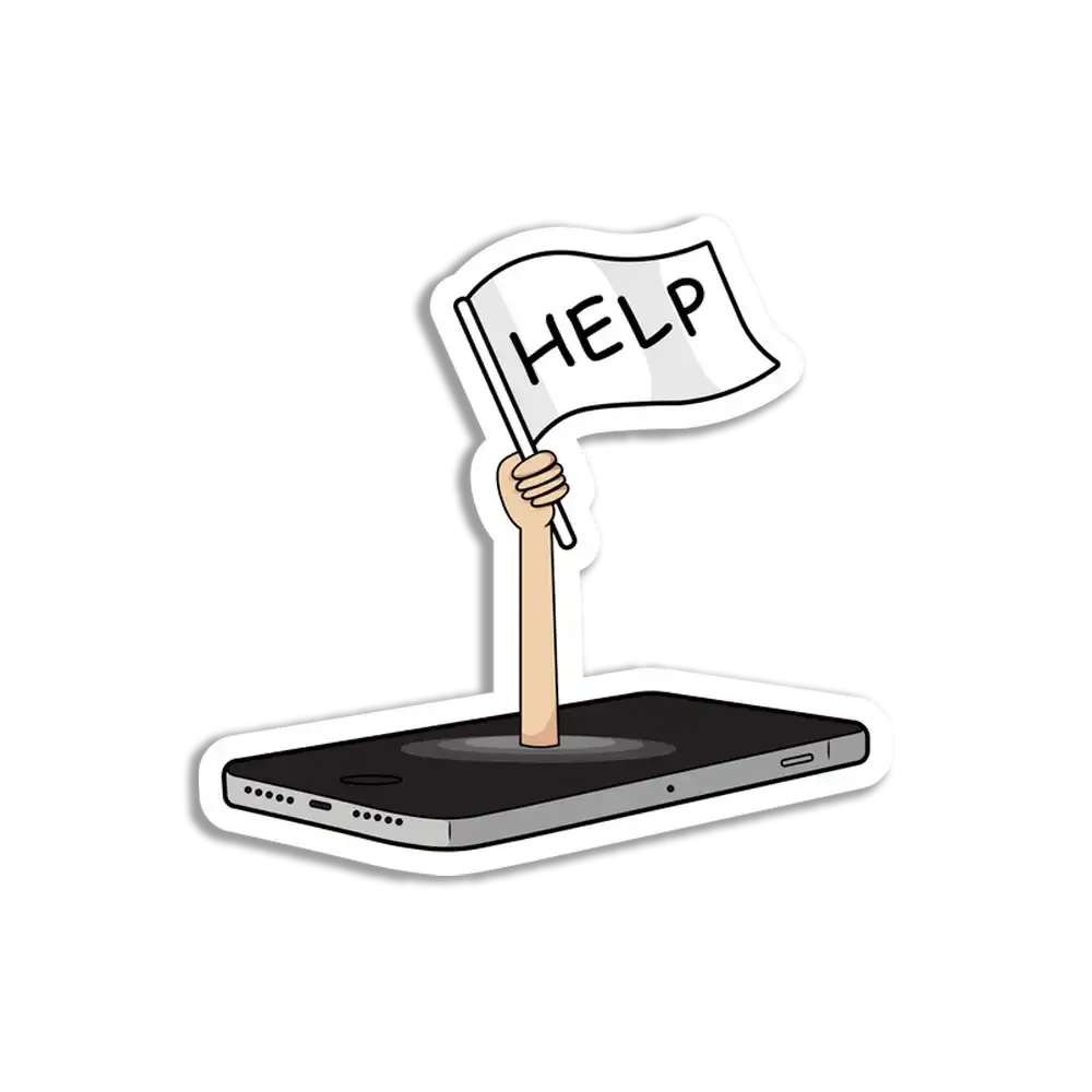 Phone Addiction Sticker
