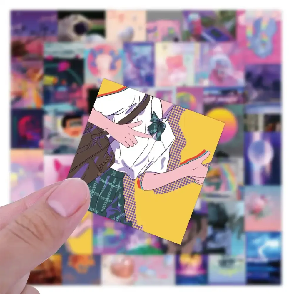 Cute Girls Vaporwave INS Punk Stickers Pack of 50