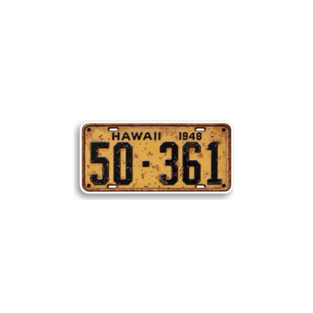 Hawaii 50-361 Plate Sticker