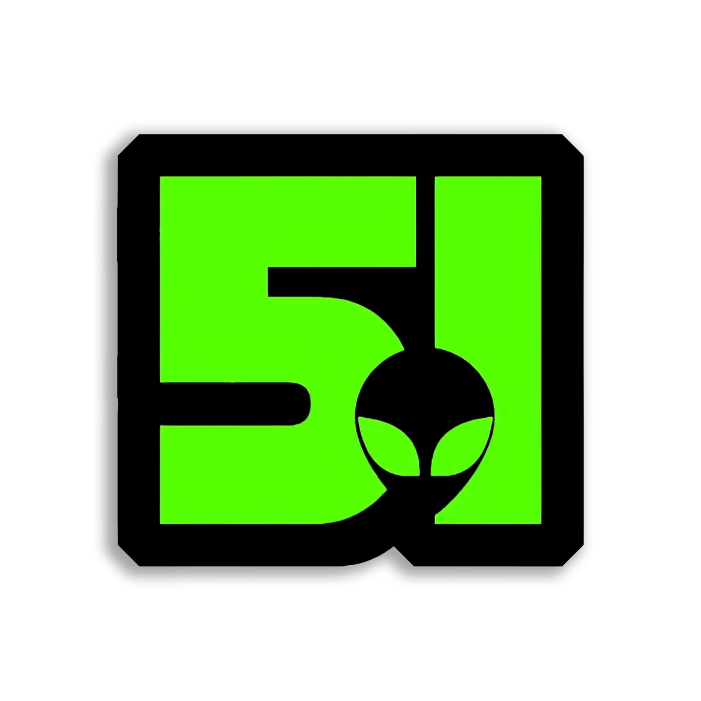 Area 51 Alien Logo Sticker