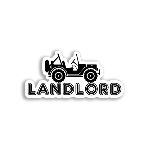 Landlord Jeep Silhouette Car Sticker