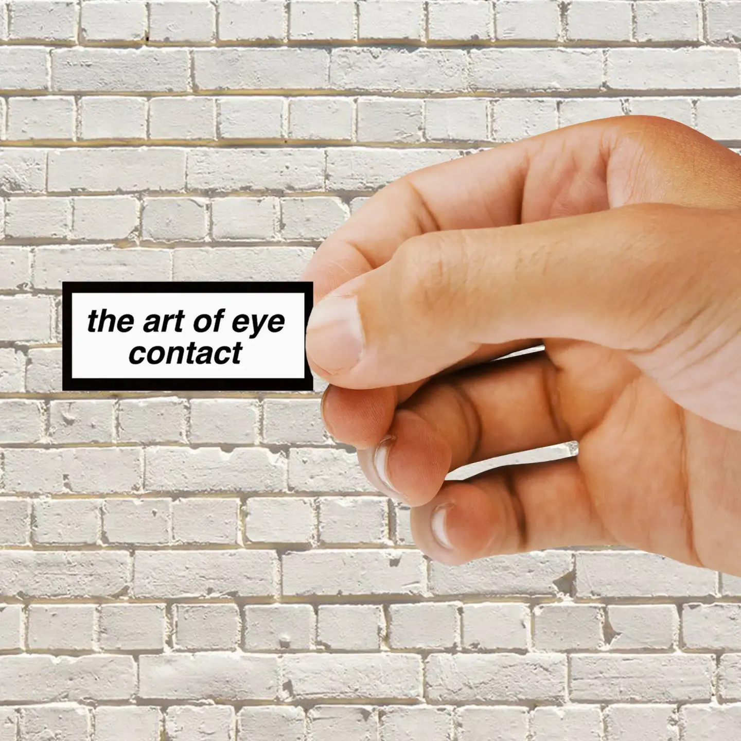The art of eye contact Sticker