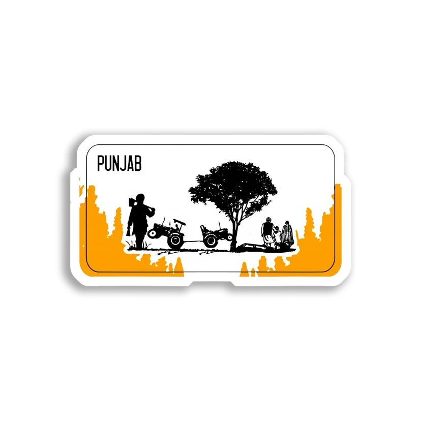 Punjab Farming and Family Life Sticker