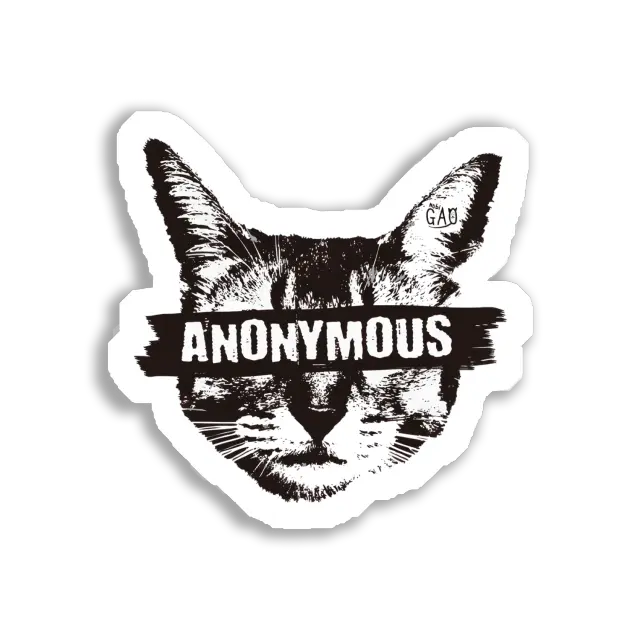 Anonymous Cat Sticker