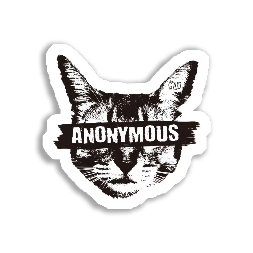 Anonymous Cat Sticker