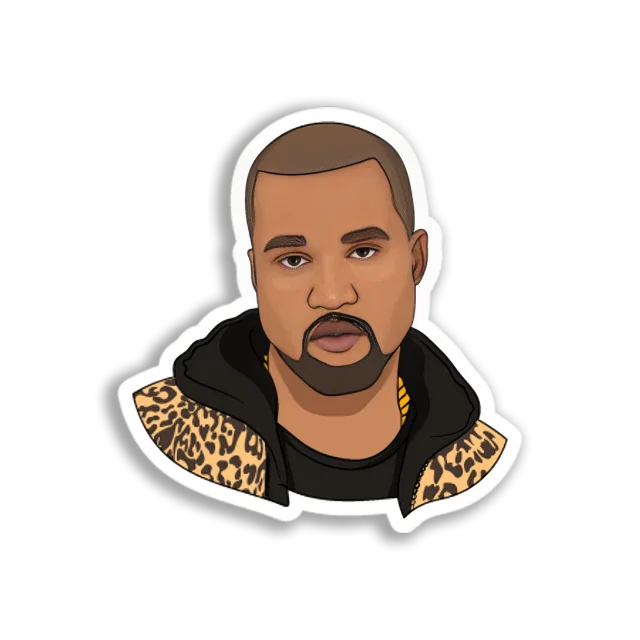 Kanye West Portrait Sticker