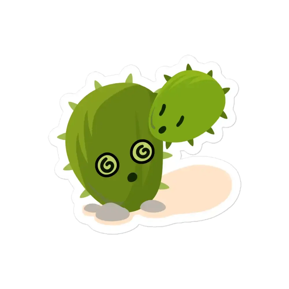 Two-Headed Cactus Sticker