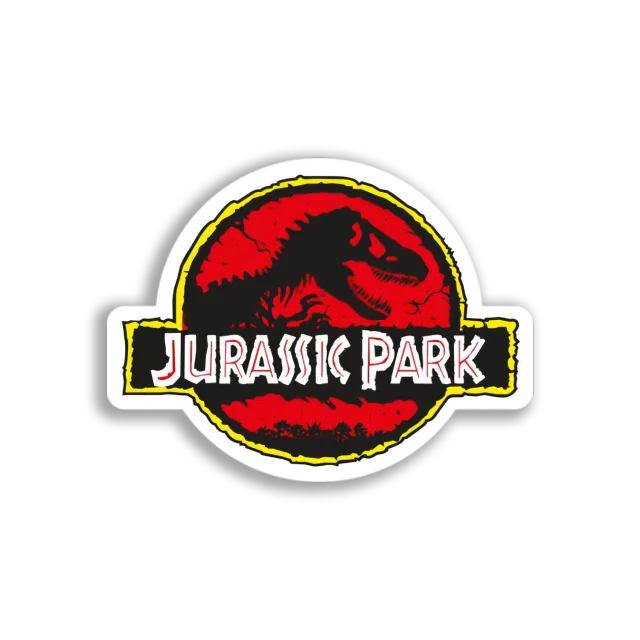 Jurassic Park Logo Sticker