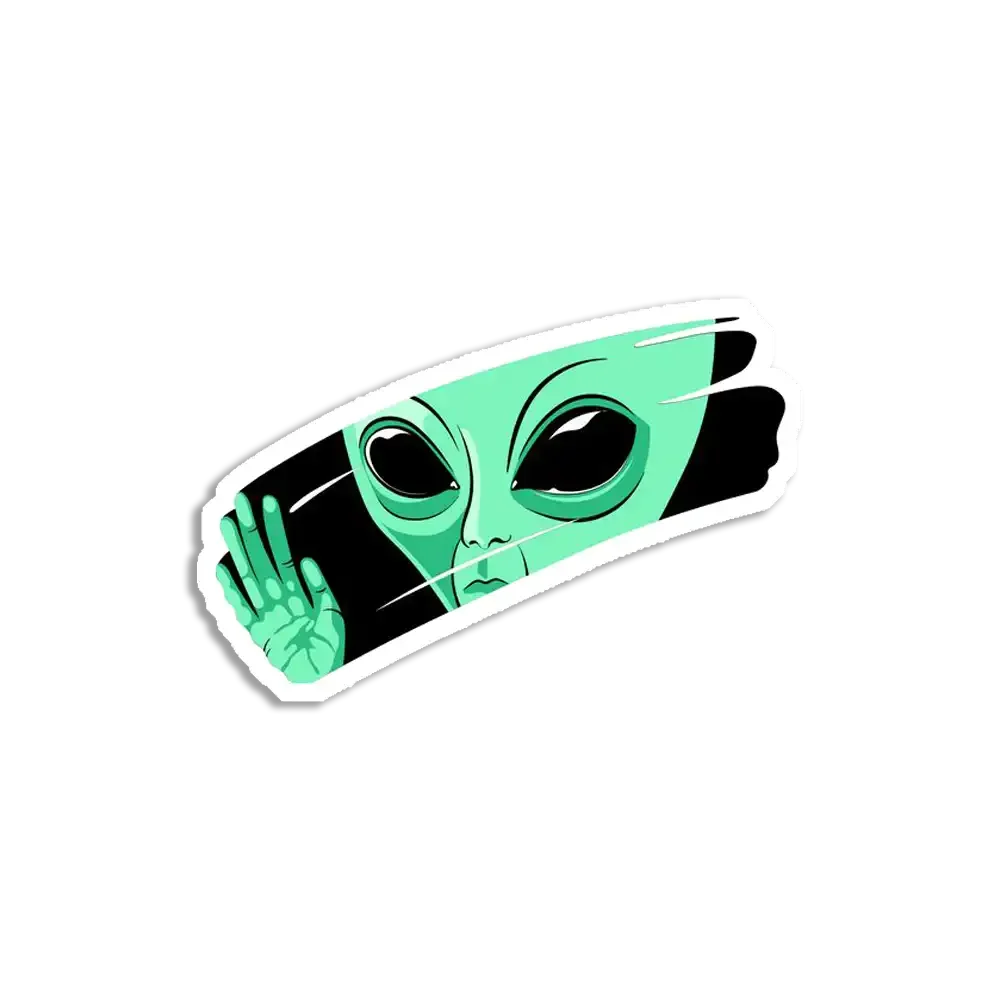 Big Eyed Alien Sticker
