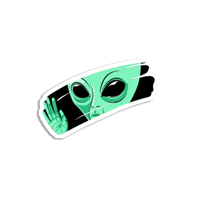 Big Eyed Alien Sticker