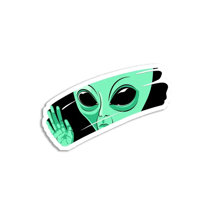 Big Eyed Alien Sticker