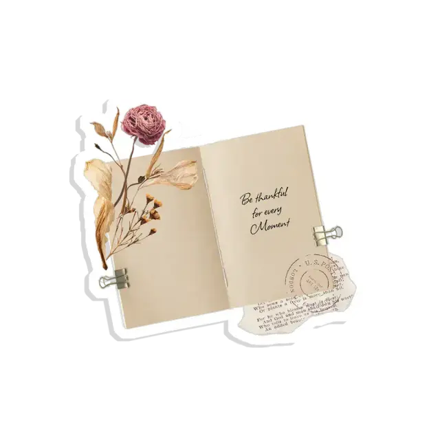 Be thankful for every moment Sticker