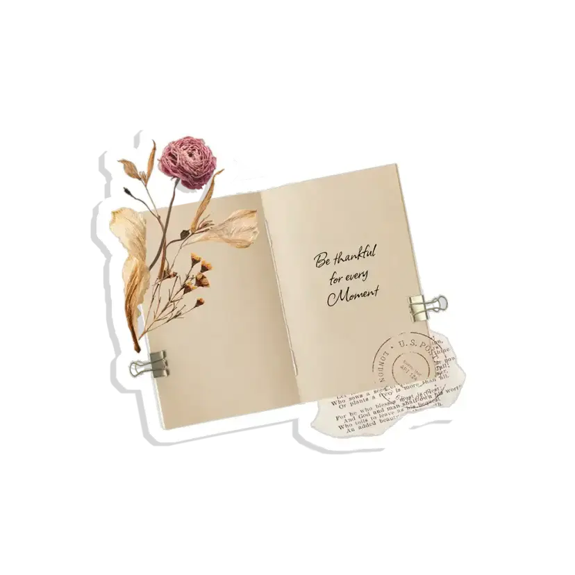 Be thankful for every moment Sticker