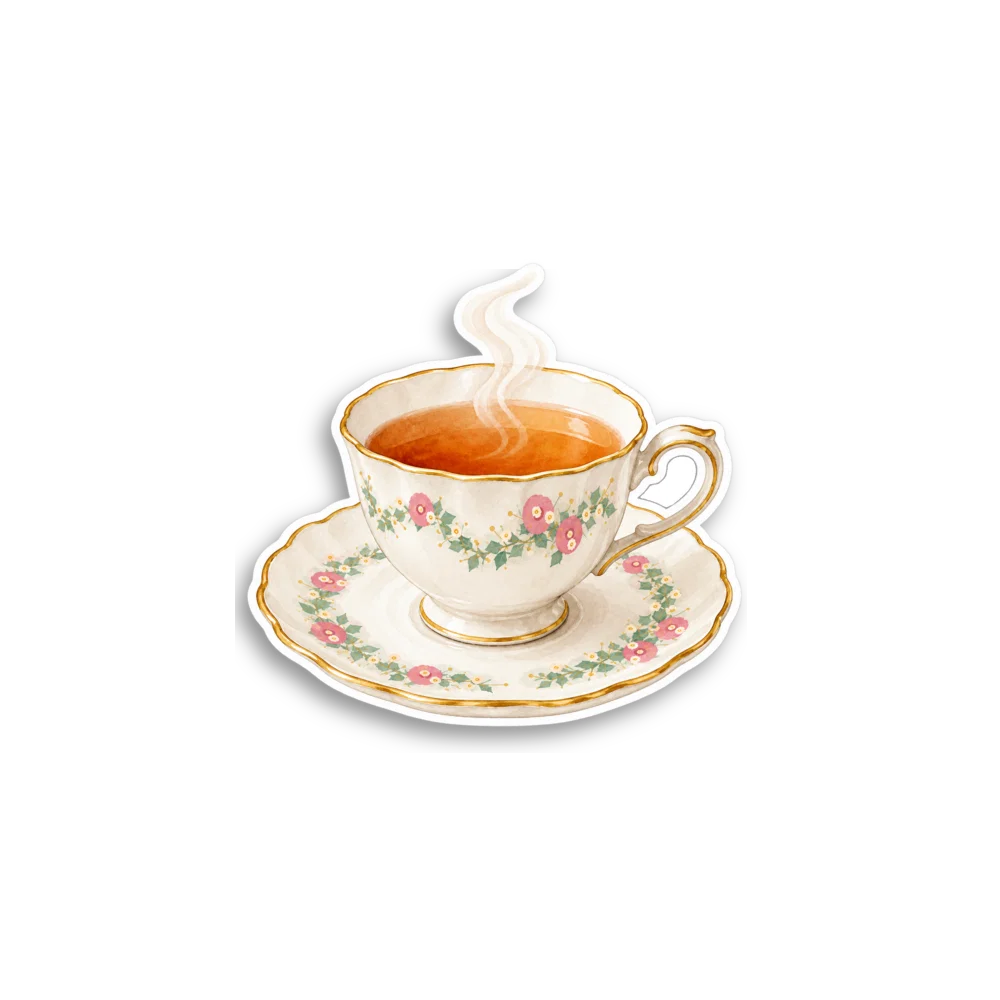 Tea Cup Sticker