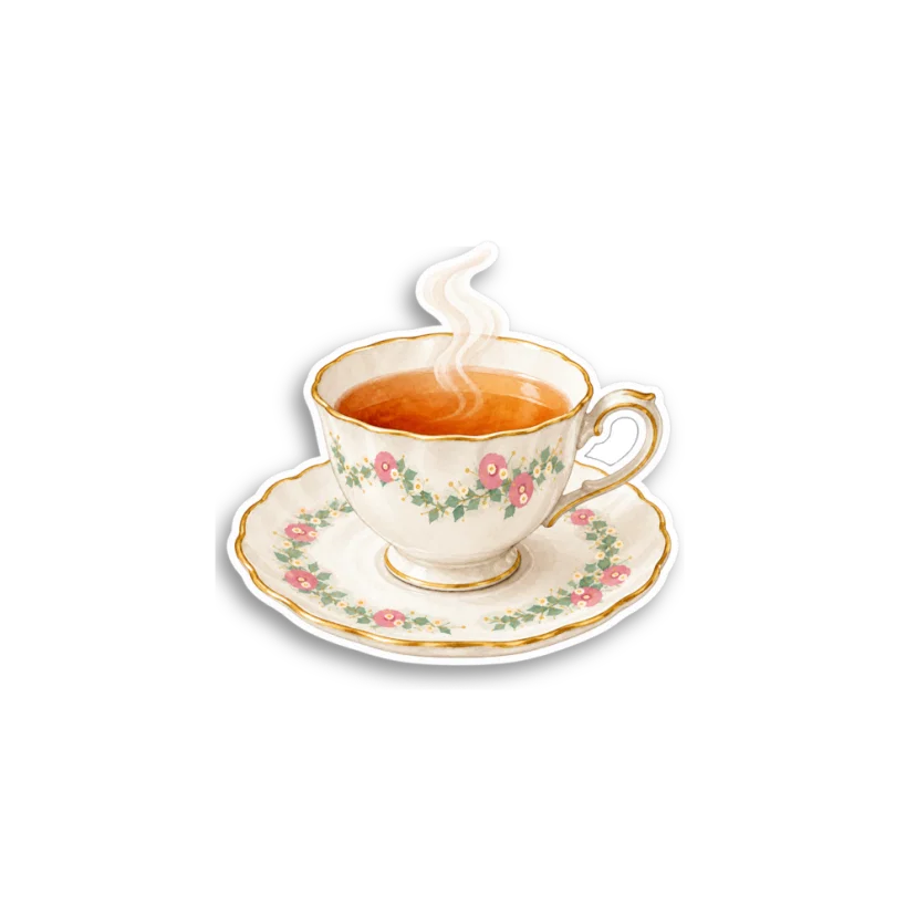 Tea Cup Sticker