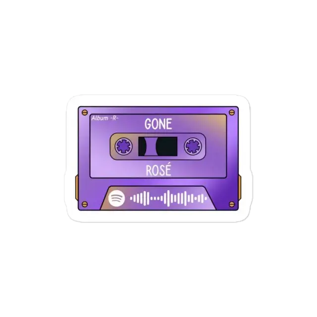 Gone Rose Cassette Sticker