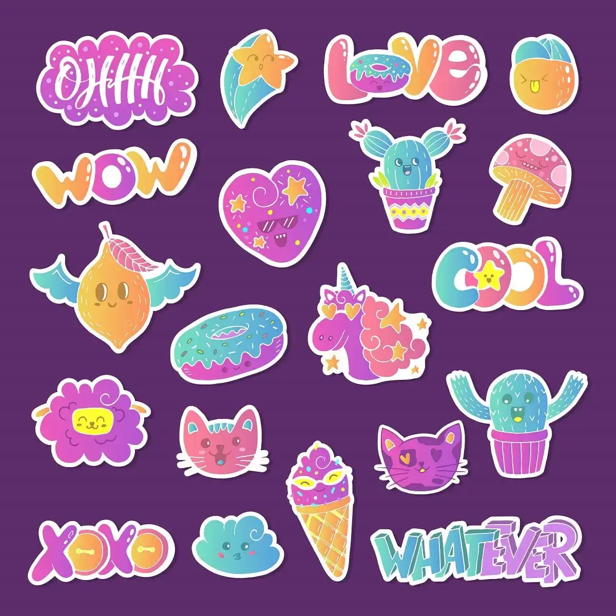 Fashion Badge Stickers