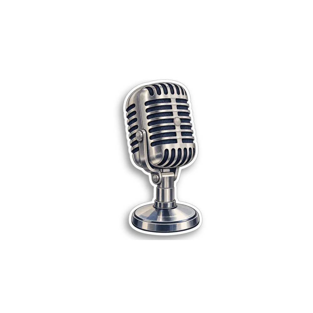 Blue Microphone Sticker
